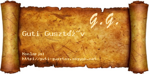 Guti Gusztáv névjegykártya
