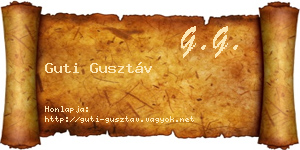 Guti Gusztáv névjegykártya